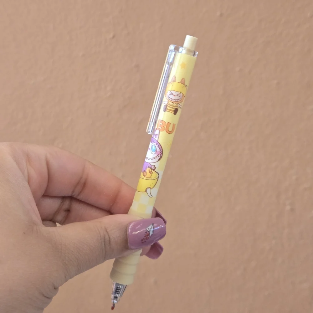🍒🍒 Cute Yellow Labubu Design Pen